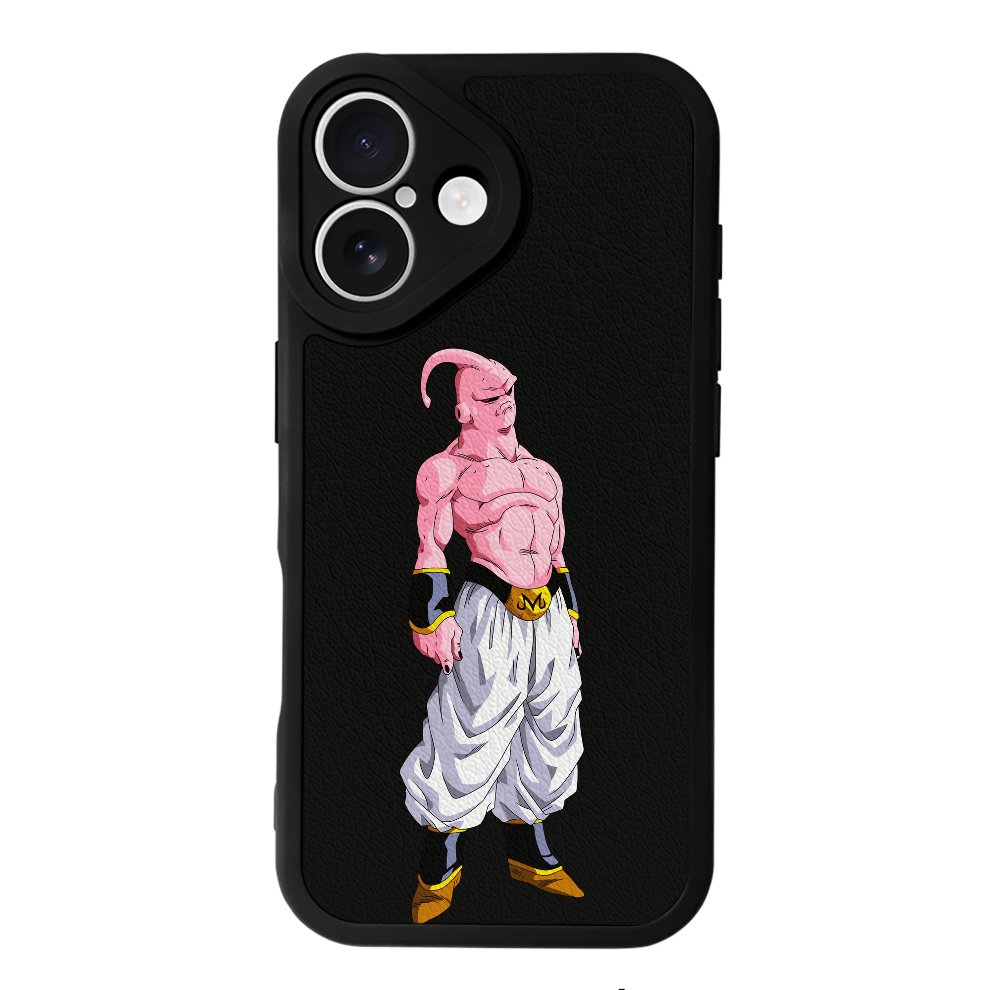 （画像用） ドラゴンボール 魔人ブウ DRAGON BALL Majin Buu 【iPhone 16シリーズ対応】シリコンスマホケース（レザー調） 材質：シリコン